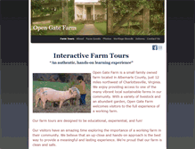 Tablet Screenshot of opengatefarm.net